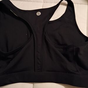 Torrid Size 1 Black Sports Bra Front Close High Impact Like New!
